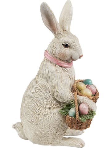 Clayre & Eef Decoratief figuur "Konijntje" beige - (B)10 x (H)36 x (D)7 cm