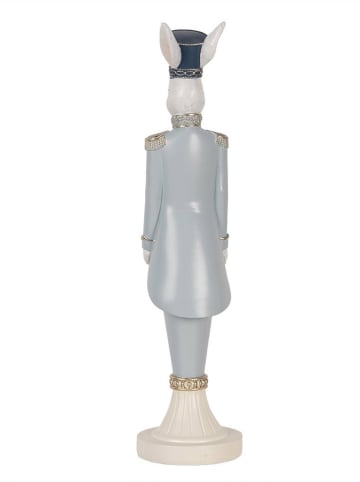 Clayre & Eef Figurka dekoracyjna w kolorze biało-błękitnym - 9 x 35 x 9 cm