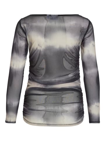 Vila Longsleeve in Schwarz/ Weiß