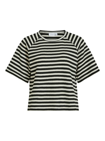 Vila Shirt in Schwarz/ Weiß