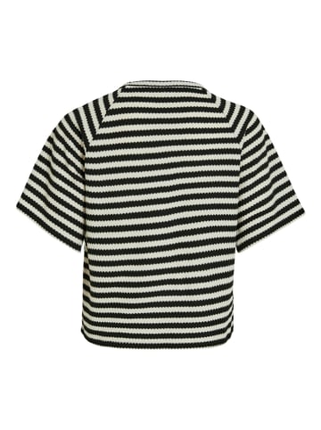 Vila Shirt in Schwarz/ Weiß