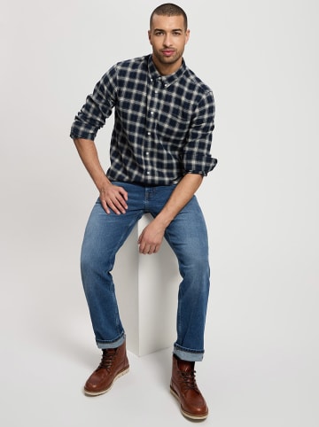 Cross Jeans Koszula - Regular fit - w kolorze granatowo-białym