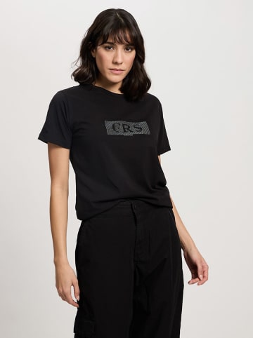 Cross Jeans Koszulka w kolorze czarnym