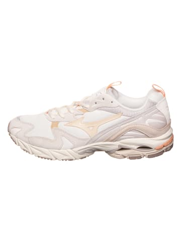 Mizuno Skórzane sneakersy "Wave Rider 10" w kolorze beżowym