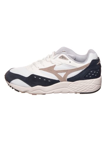 Mizuno Skórzane sneakersy "Contender" w kolorze biało-czarnym