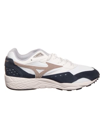 Mizuno Skórzane sneakersy "Contender" w kolorze biało-czarnym