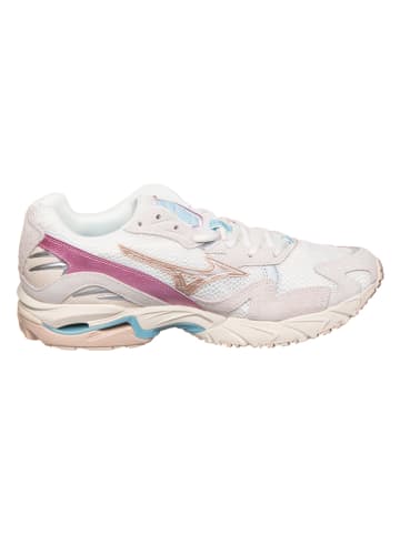 Mizuno Skórzane buty "Wave Rider" w kolorze beżowym do biegania