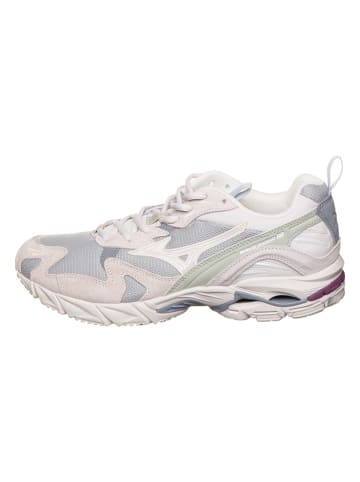 Mizuno Skórzane sneakersy "Wave Rider 10" w kolorze szaro-beżowym