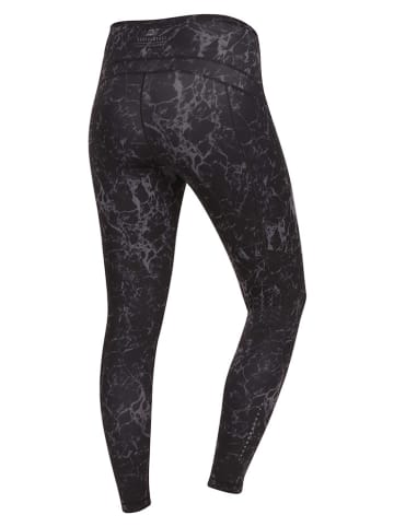 Alpine Pro Legginsy sportowe "Gobra" w kolorze antracytowym
