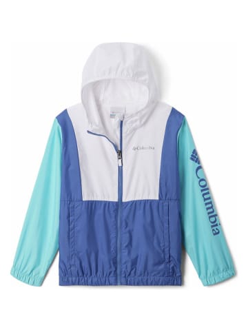 Columbia Windbreaker in Blau/ Türkis/ Weiß