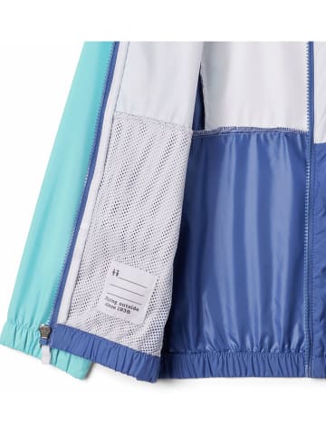 Columbia Windbreaker in Blau/ Türkis/ Weiß