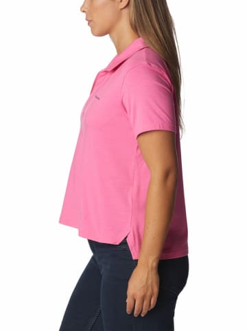 Columbia Funkcyjna koszulka polo "Sun Trek™" w kolorze różowym