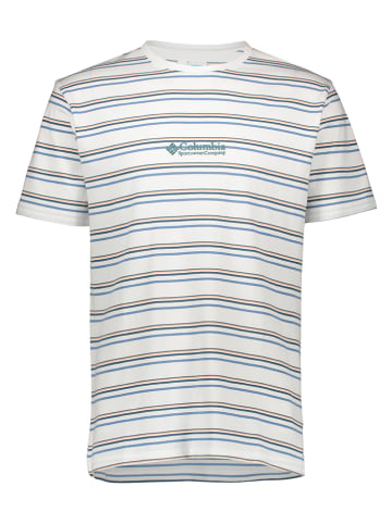 Columbia Funktionsshirt in Weiß/ Blau