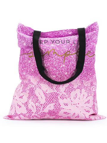 Tri-Coastal Design Shopper roze - (L)40 x (B)37cm