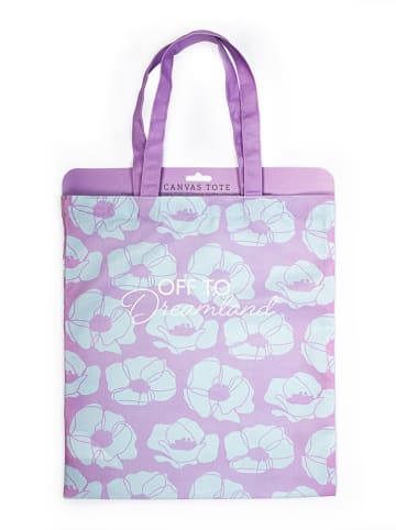 Tri-Coastal Design Shopper in Lila/ Hellblau - (L)40 x (B)37cm