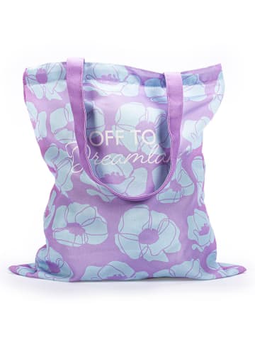 Tri-Coastal Design Shopper in Lila/ Hellblau - (L)40 x (B)37cm