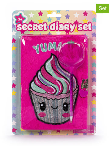 Tri-Coastal Design 2tlg. Tagebuch-Set ''Cupcake'' in Pink