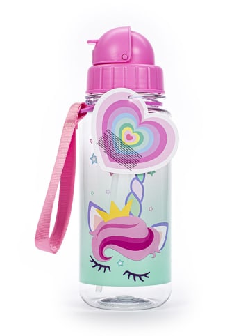 Tri-Coastal Design Bidon w kolorze jasnoróżowym ze wzorem - 414 ml