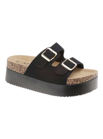 C'M Slippers zwart