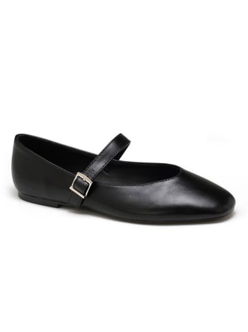 C'M Spangenballerinas in Schwarz
