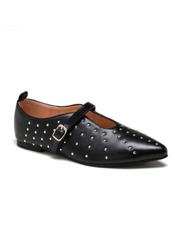 C'M Spangenballerinas in Schwarz