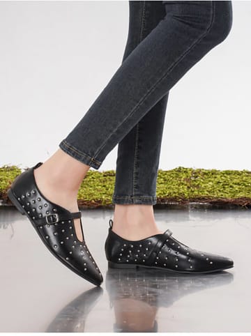 C'M Spangenballerinas in Schwarz