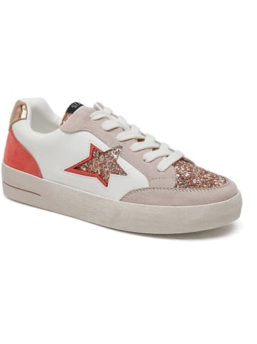 Sixth Sens Sneakersy w kolorze biało-czerwono-jasnoróżowym
