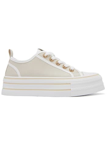 Sixth Sens Sneakers in Beige/ Weiß