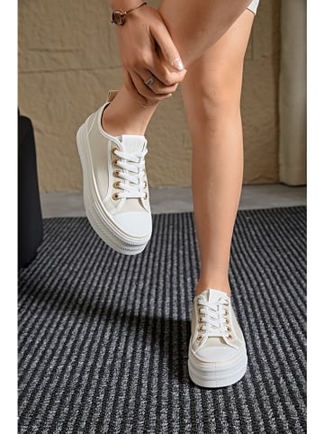 Sixth Sens Sneakers in Beige/ Weiß