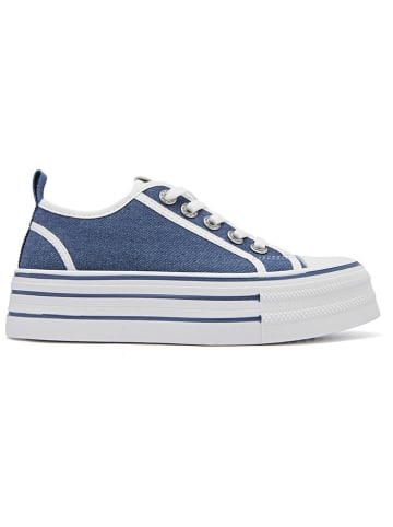 Sixth Sens Sneakers in Blau/ Weiß