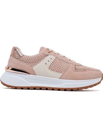 Sixth Sens Sneakers lichtroze/beige/wit