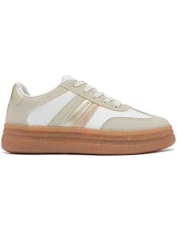 Sixth Sens Sneakersy w kolorze beżowo-białym