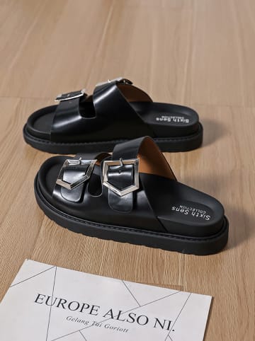 Sixth Sens Slippers zwart