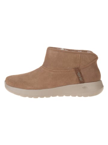 Skechers Leren boots "On the Go Joy" lichtbruin