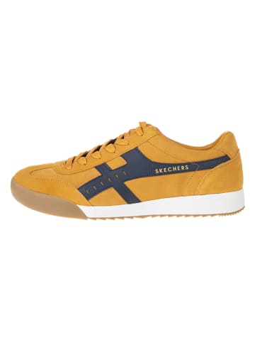 Skechers Skórzane sneakersy "Zinger 2.0" w kolorze żółtym