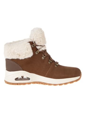 Skechers Leren boots "Uno Rugged" bruin