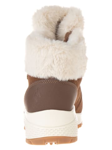 Skechers Leren boots "Uno Rugged" bruin