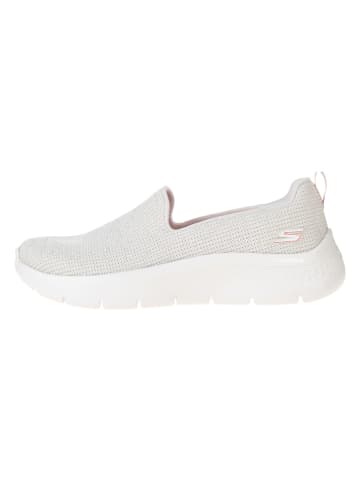 Skechers Slippersy "Go Walk Flex" w kolorze białym