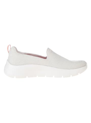 Skechers Slippersy "Go Walk Flex" w kolorze białym