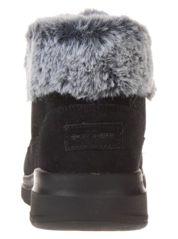 Skechers Leder-Boots "Glacial Ultra" in Schwarz
