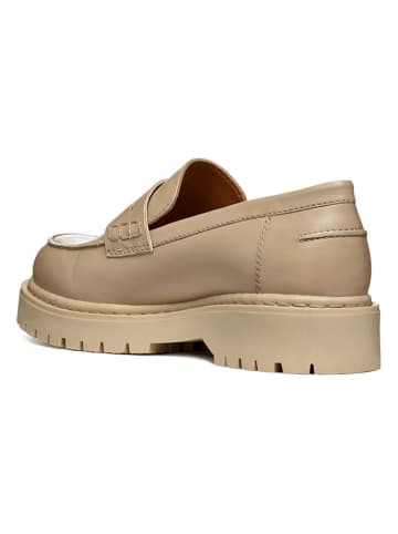 Geox Leren mocassins beige
