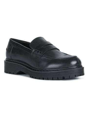 Geox Leren mocassins zwart