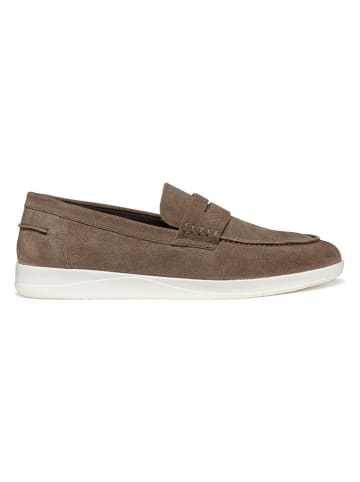 Geox Leder-Mokassins in Beige
