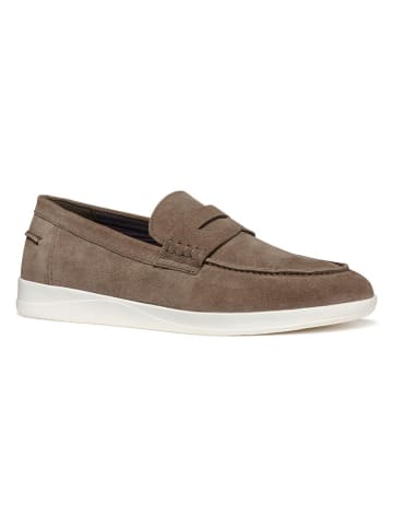 Geox Leder-Mokassins in Beige