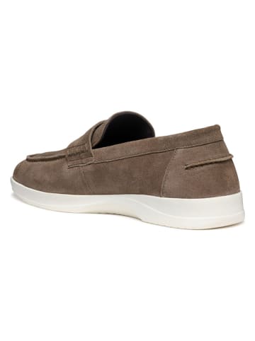 Geox Leder-Mokassins in Beige