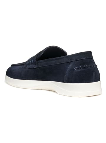 Geox Leren mocassins donkerblauw