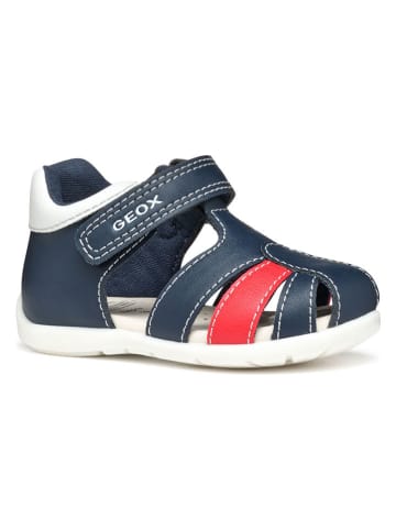 Geox Halbsandalen "Elthan" in Dunkelblau/ Rot