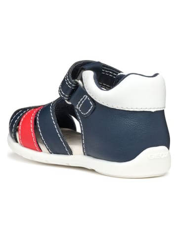 Geox Halbsandalen "Elthan" in Dunkelblau/ Rot