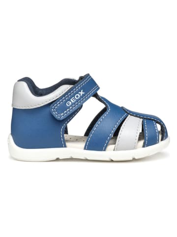 Geox Halbsandalen "Elthan" in Blau/ Weiß