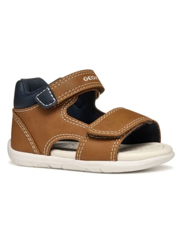 Geox Sandalen "Tapuz" in Hellbraun/ Dunkelblau